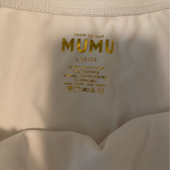 NWOT Show Me Your MuMu Ruffle White Bottom - Picture 4 of 4